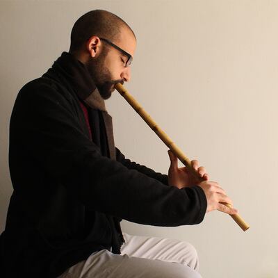 Composer and global Jazz flutist Faris Ishaq is known for his mastery of the ancient flute, Nay. He opened the festival on Thursday in London and will close it in Glasgow on Sunday. Photo: Bethlehem Cultural Festival