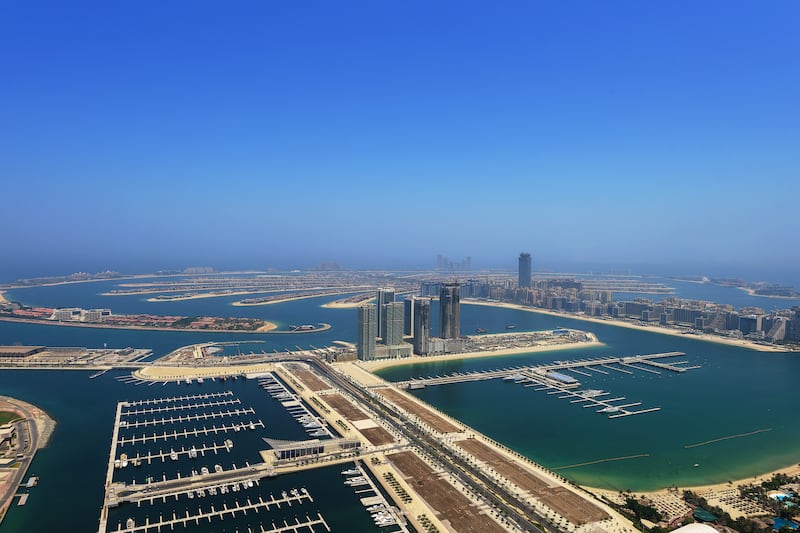 The view over Palm Jumeirah.