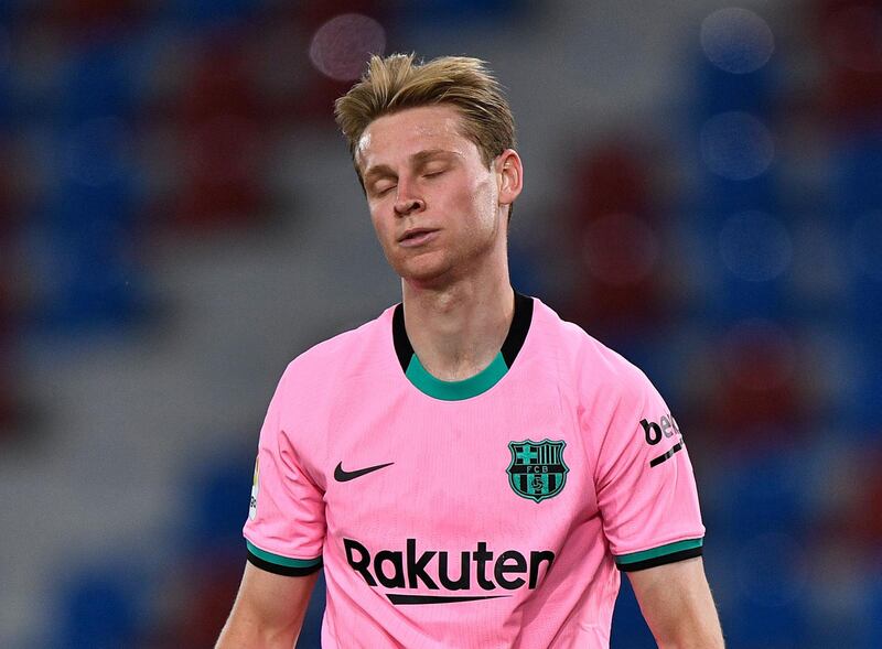 Frenkie de Jong, 7 - Set up Pedri after a minute and kept getting forward down the middle. Shot just over after 55 but couldn’t add to his three league goals this season. Booked and will miss Sunday’s game against Celta Vigo. Reuters