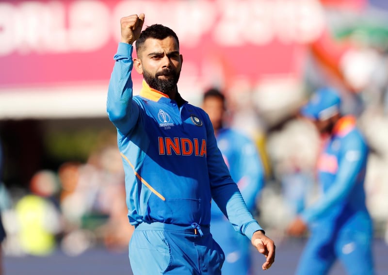 Cricket - ICC Cricket World Cup - West Indies v India - Old Trafford, Manchester, Britain - June 27, 2019   India's Virat Kohli celebrates after the match    Action Images via Reuters/Lee Smith