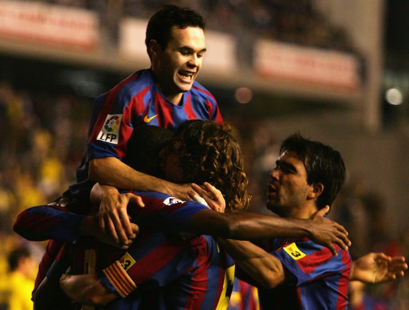 9=) Barcelona 2005/06 (18 matches). Getty Images