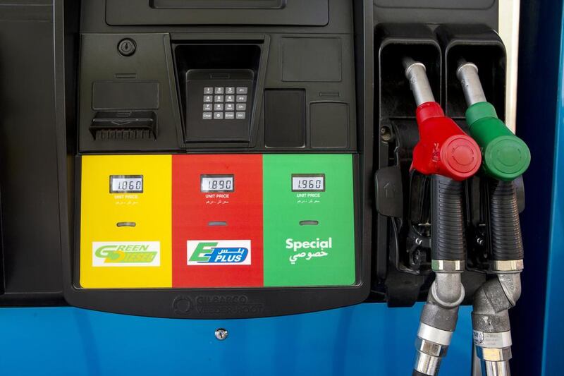 The change in relative fuel cost is expected to be significant for operators of commercial vehicle fleets in the UAE. Christopher Pike / The National