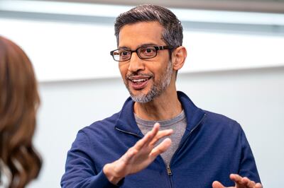 Sundar Pichai, chief executive of Alphabet, says he remains confident that generative AI will support growth in the group's existing business. Bloomberg