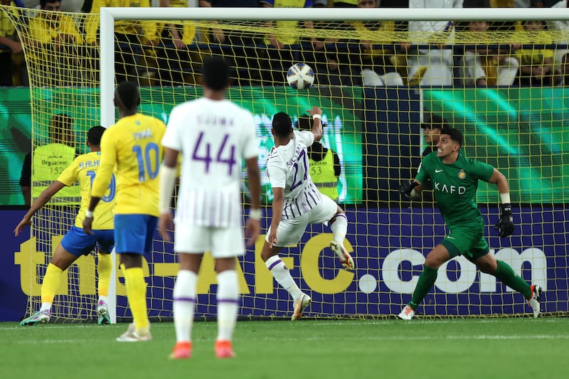 Sultan Al Shamsi scores Al Ain's third goal. Getty Images