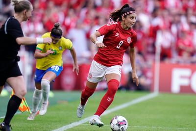 Nadia Nadim was born in Afghanistan but plays football for Denmark’s national team. EPA