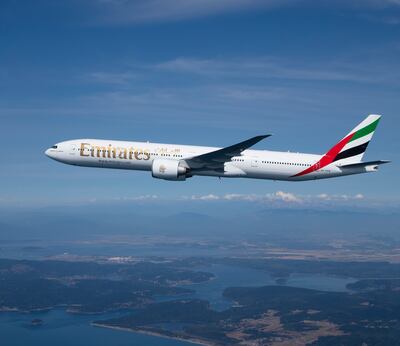 Airfares remain lower than pre-pandemic levels for December flights from the UAE to the UK. Photo: Emirates