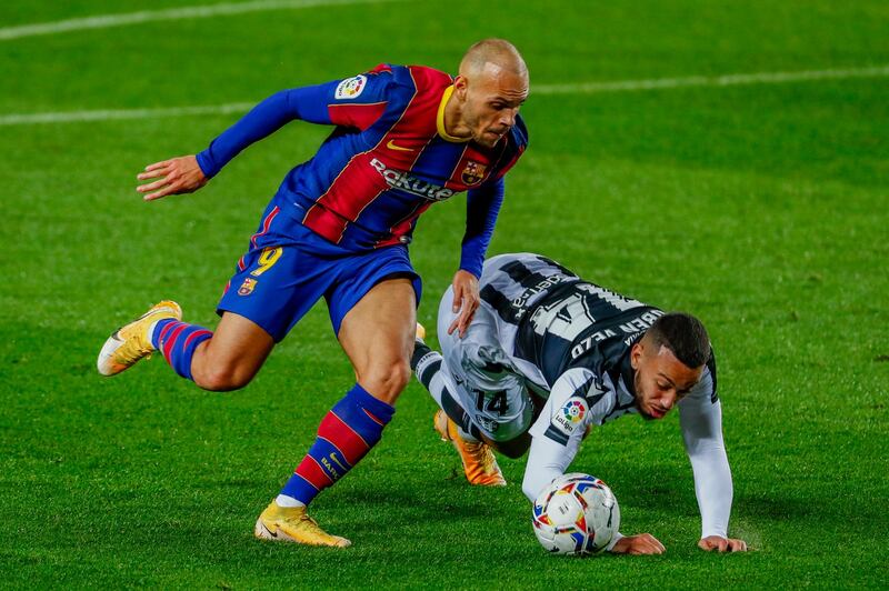 Martin Braithwaite, 6 - Drew a smart save from Fernandez when he curt inside and curled an placed effort that was destined for the top corner, and he later unleashed Jordi Alba with a delightful flick using his heel. AP