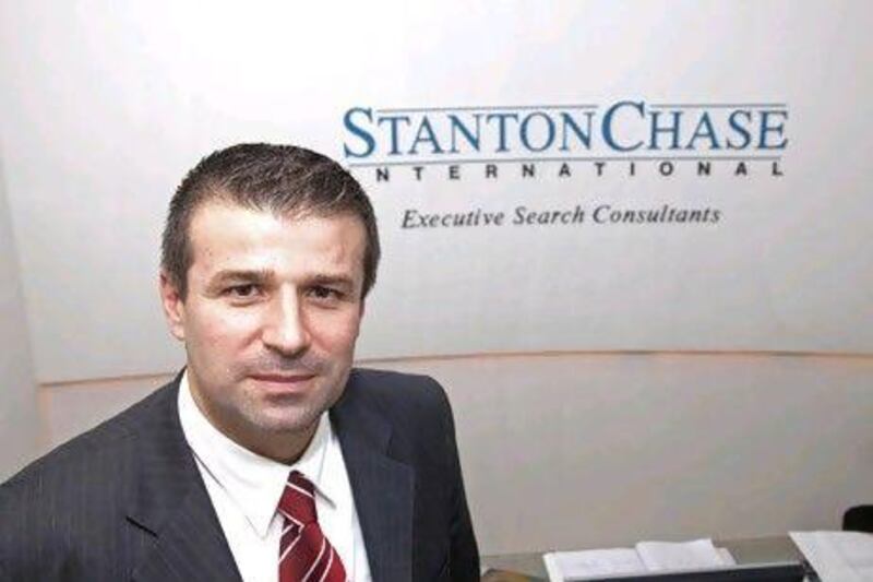 Panos Manolopoulos, the vice chairman at Stanton Chase International in Dubai. Jeff Topping / The National