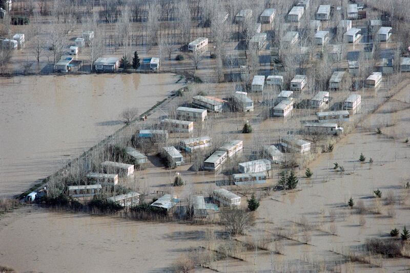 Flooding in Agde, France, on January 30, 1996. France was the second-hardest hit by extreme weather in Europe, financially and in terms of human lives, in the past 40 years, a report says. AFP