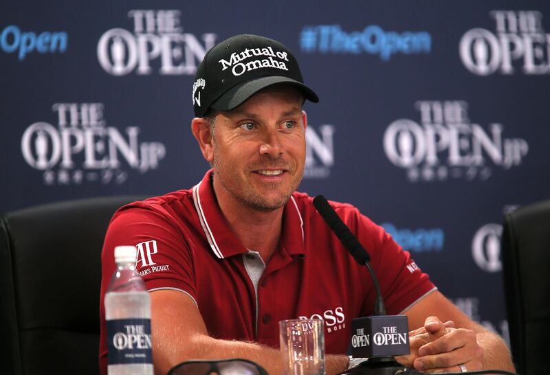 Sweden's Henrik Stenson during a press conference on practice day three of The Open Championship 2017 at Royal Birkdale Golf Club, Southport. PRESS ASSOCIATION Photo. Picture date: Tuesday July 18, 2017. See PA story GOLF Open. Photo credit should read: Richard Sellers/PA Wire. RESTRICTIONS: Editorial use only. No commercial use. Still image use only. The Open Championship logo and clear link to The Open website (TheOpen.com) to be included on website publishing.