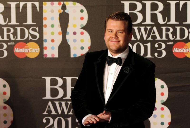 LONDON, ENGLAND - FEBRUARY 20: Host James Corden attends the Brit Awards 2013 at the 02 Arena on February 20, 2013 in London, England.  (Photo by Eamonn McCormack/Getty Images)
