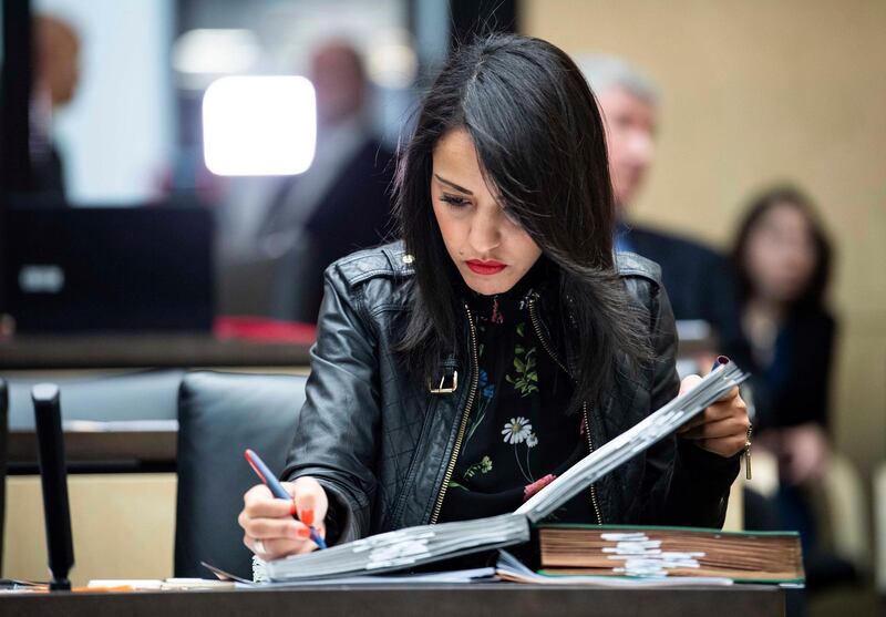 15 March 2019, Berlin: Sawsan Chebli (SPD), Berlin State Secretary for Federal-L'nder Coordination, sits in the plenary hall before the start of the session of the Federal Council. Today, the L'nderkammer is discussing, among other things, the digital pact for schools, the relaxation of the ban on advertising for abortions and better conditions for organ donations in hospitals. Photo by: Bernd von Jutrczenka/picture-alliance/dpa/AP Images