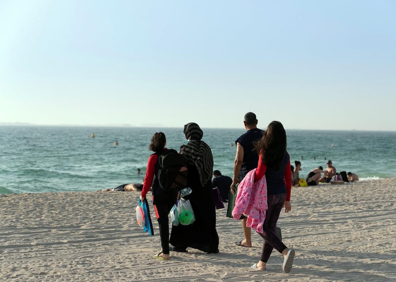 DUBAI, UNITED ARAB EMIRATES. 2 AUGUST 2020. 
Kite beach.
(Photo: Reem Mohammed/The National)

Reporter:
Section: