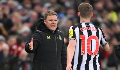 Newcastle manager Eddie Howe was delighted with his players. Getty Images