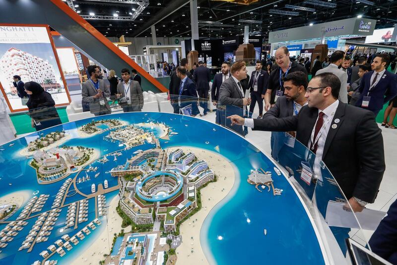 Abu Dhabi, UAE,  April 17, 2018.  
CITYSCAPE Abu Dhabi 2018.  Binghatti stand.
Victor Besa / The National
National
Reporter:  Sarah Townsend