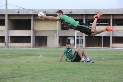 Iraq rugby team training. Courtesy Ahmed Qasim Hussein