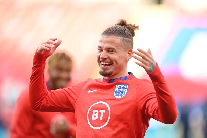 Kalvin Phillips (on for Henderson) - 6: The Leeds man does not look out of place on the international stage. EPA