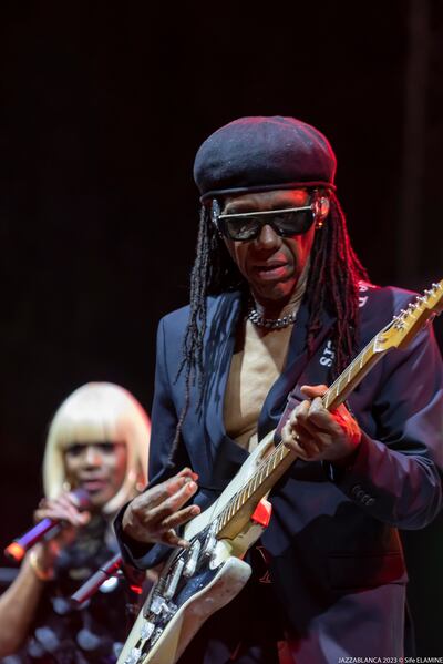 Nile Rodgers played hit songs he wrote for Chic as well as those for others such as Madonna and Duran Duran. Photo: Sife El Amine