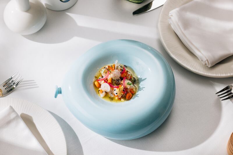 Seabream ceviche at Meda. Photo: Taj Dubai