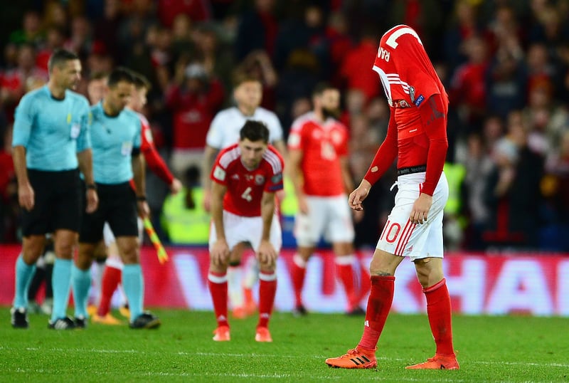 Despite their success at Euro 2016, Wales again failed to qualify for the World Cup in their next campaign – a dejected Aaron Ramsey after defeat in a 2018 World Cup qualifier between Wales and Republic of Ireland in Cardiff, which meant they failed to clinch a play-off spot. 