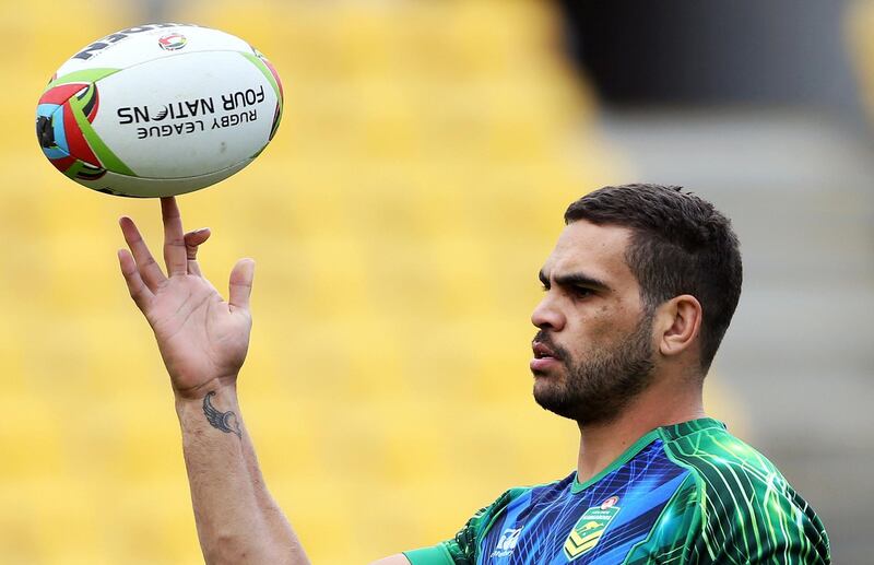 FILE PHOTO: Rugby League - Australia Training - 2014 Four Nations Final Preview - Westpac Stadium, Wellington, New Zealand - 14/11/14   Australia's Greg Inglis in action Mandatory Credit: Action Images / Jason O'Brien Livepic EDITORIAL USE ONLY/File Photo