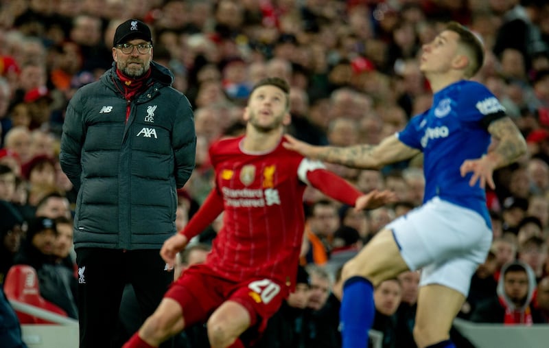 Liverpool manager Juergen Klopp at Anfield. EPA