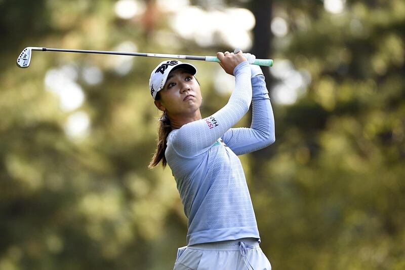 GREENSBORO, GEORGIA - OCTOBER 22: Lydia Ko of New Zealand tees off on the fourth hole during round one of the 2020 LPGA Drive On Championship - Reynolds Lake Oconee on October 22, 2020 in Greensboro, Georgia.   Mike Comer/Getty Images/AFP
== FOR NEWSPAPERS, INTERNET, TELCOS & TELEVISION USE ONLY ==
