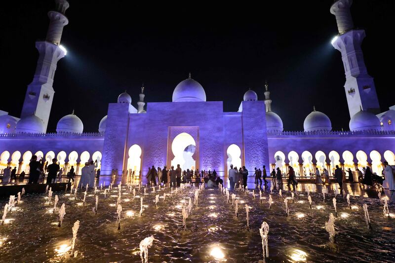 The Sheikh Zayed Grand Mosque in Abu Dhabi. AFP