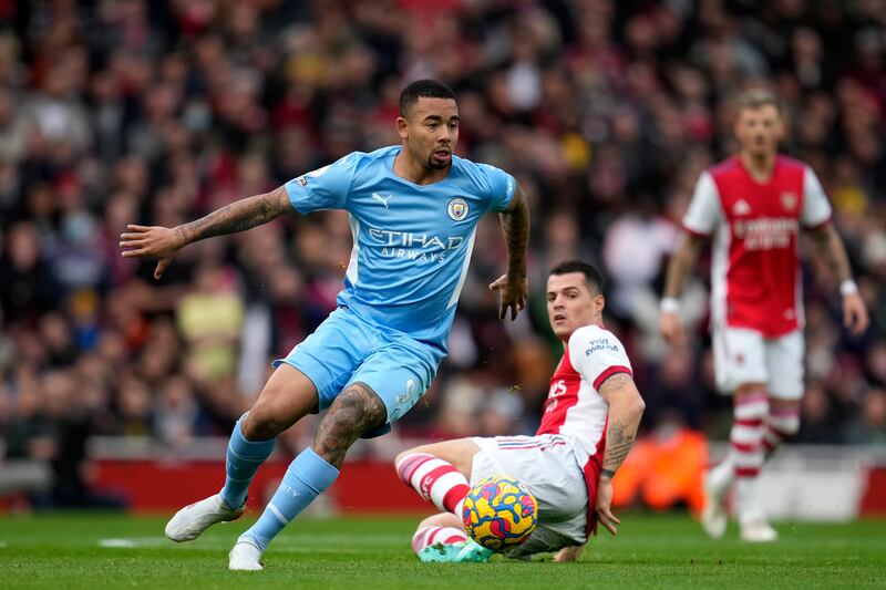 Gabriel Jesus - 6: Headed early chance wide from inswinging De Bruyne cross but little else of impact. A rare day when City’s service suplly line to attackers was poor. AP