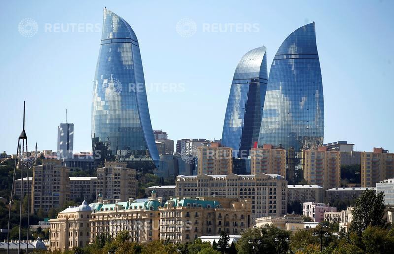The Flame Towers are seen in Baku, Azerbaijan, October 2, 2016. REUTERS/Alessandro Bianchi - S1BEUEQDVOAA