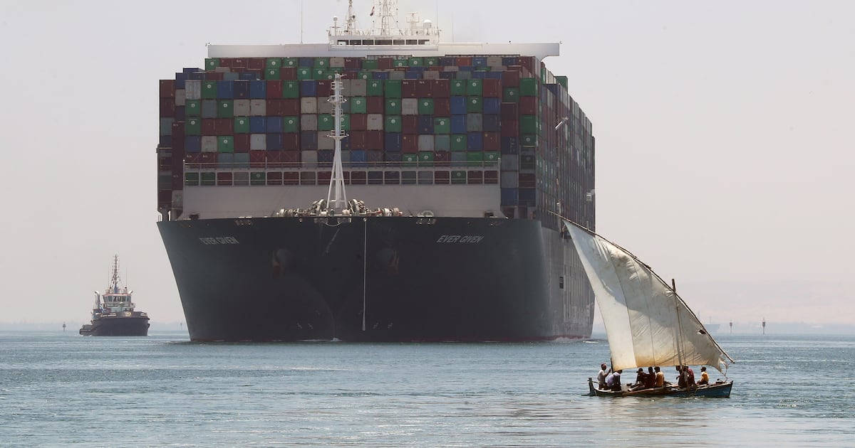 Emergency announced in Suez Canal as 'Ever Given' container ship returns