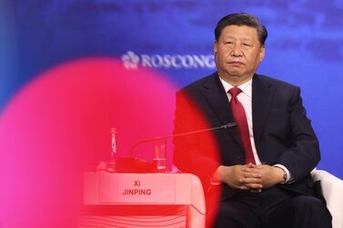Xi Jinping at the Saint Petersburg International Economic Forum on Friday. Andrey Rudakov/Bloomberg