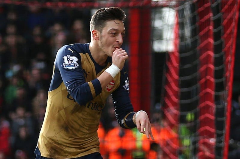 Arsenal's German midfielder Mesut Ozil's  'M' goal celebration is a tribute to his young niece. He said: "She's called Mira and when I score now, the goals are for her." Reuters