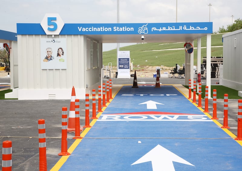 The new Seha-run centre in Rabdan has six lanes that cater for vaccinations, nasal swabs and DPI laser-based testing.