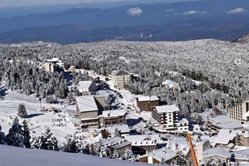 Ski resort at Uludag Mountain. Photo courtesy Turkish Airlines