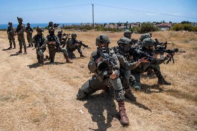 The Israeli army on a military exercise in Cyprus. AFP