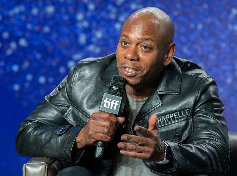 epa07008815 US actor and cast member Dave Chappelle attends the press conference for the movie 'A Star Is Born' during the 43rd annual Toronto International Film Festival (TIFF) in Toronto, Canada, 09 September 2018.  EPA-EFE/WARREN TODA