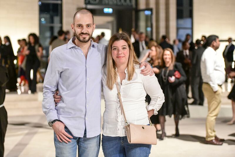 It was a unique moment for Roland Gabriel and his wife to watch Pope Francis lead the prayers at the Cathedral of Our Lady of Arabia in Bahrain. Khushnum Bhandari / The National
