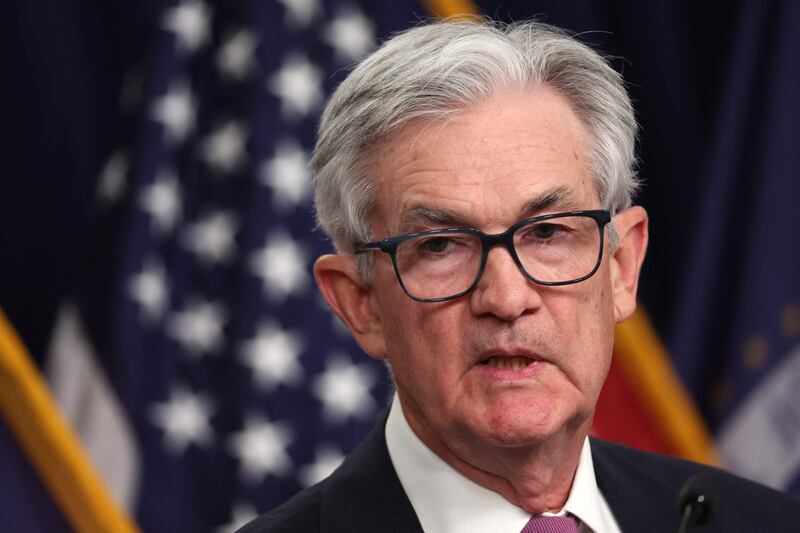 Federal Reserve chairman Jerome Powell. AFP