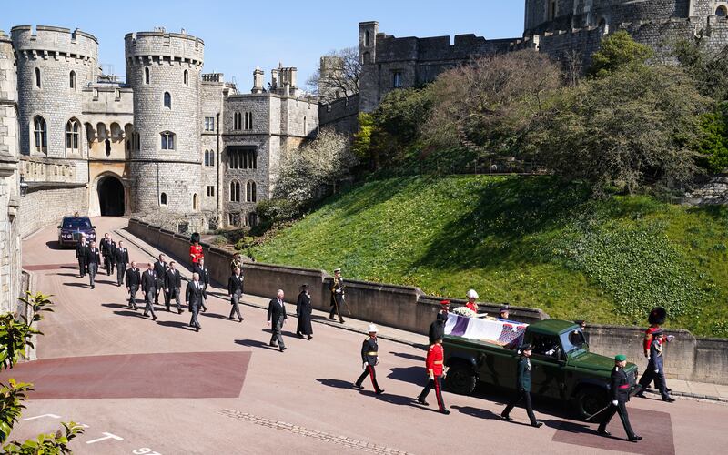 When planning his funeral, the Duke of Edinburgh requested that his final journey be in his beloved converted electric green Land Rover. Getty Images