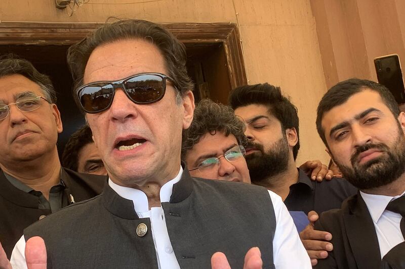 Pakistan's former prime minister Imran Khan is at loggerheads with the current government. AFP