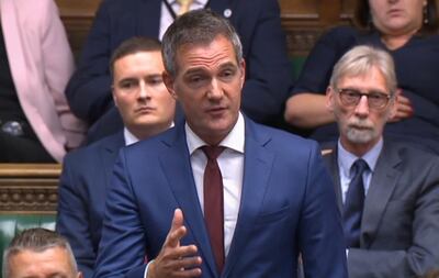 A video grab from footage broadcast by the UK Parliament's Parliamentary Recording Unit (PRU) shows Labour MP Peter Kyle speaking in the debate on the Brexit deal in the House of Commons in London on October 19, 2019. - British MPs gather Saturday for a historic vote on Prime Minister Boris Johnson's Brexit deal, a decision that could see the UK leave the EU this month or plunge the country into fresh uncertainty. (Photo by - / PRU / AFP) / RESTRICTED TO EDITORIAL USE - MANDATORY CREDIT " AFP PHOTO / PRU " - NO USE FOR ENTERTAINMENT, SATIRICAL, MARKETING OR ADVERTISING CAMPAIGNS