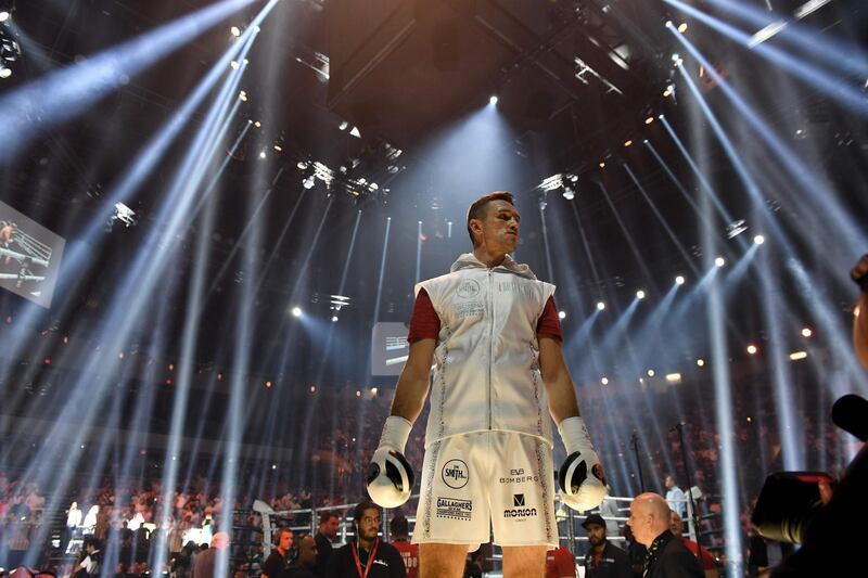 British boxer Callum Smith is seen during the World Boxing Super Series Super-Middleweight Final at the king Abdullah Sports City in the Saudi coastal Red Sea city of Jeddah in Saudi Arabia. AFP