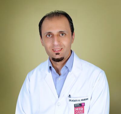 Dr Moath Alnemrawi is a general practitioner at Medcare Medical Centre in Sharjah. Courtesy Medcare.