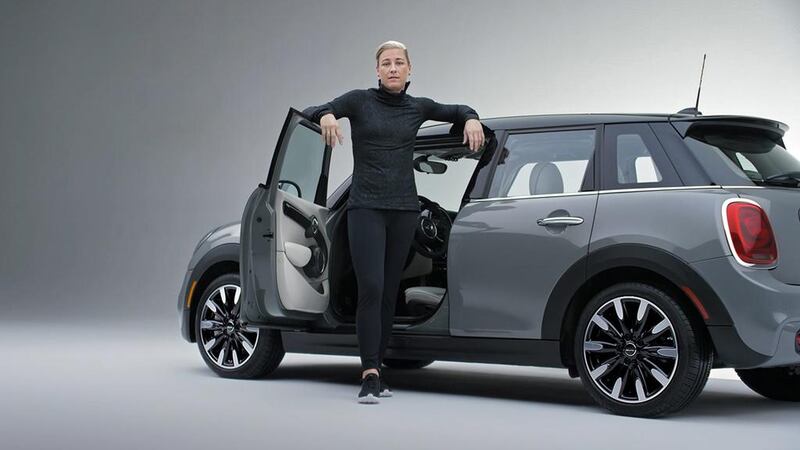 Football player Abby Wambach features in the Defy Labels ad spot by Mini USA. Mini USA via AP