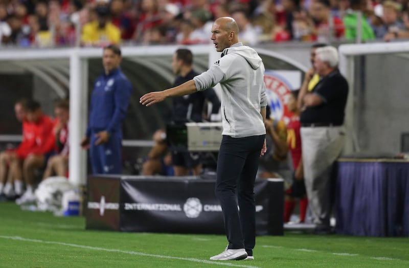 It was a frustrating night for Zinedine Zidane. Reuters