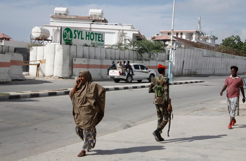 The SYL hotel in Mogadishu. Al Shabab claimed responsibility for an attack on the site in 2019. AP