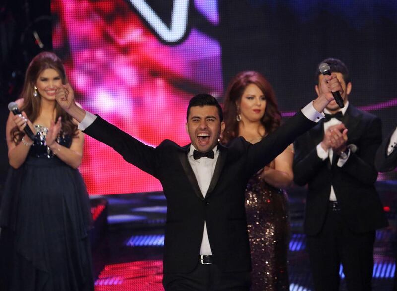 Sattar Saad from Iraq celebrates after he was named the winner. Anwar Amro / AFP photo