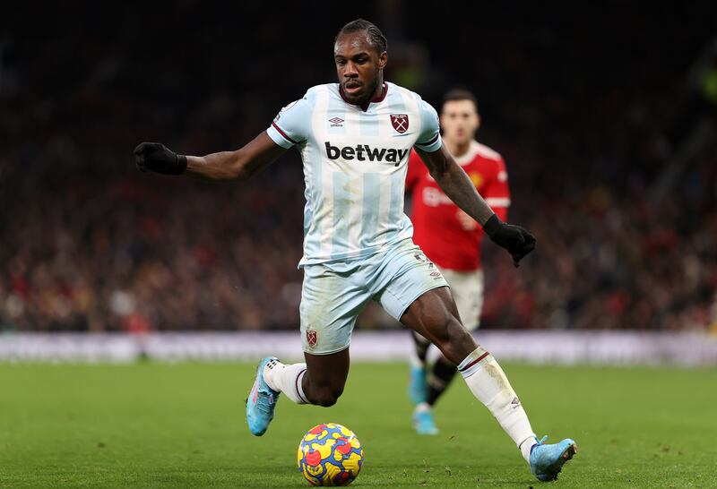 =6) Michail Antonio (West Ham United) Six assists in 22 games. Getty