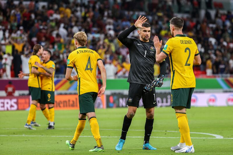 Milos Degenek (90'+1 Hrustic) – NA. A late introduction to chew up time and close up space with Australia holding the lead. AFP